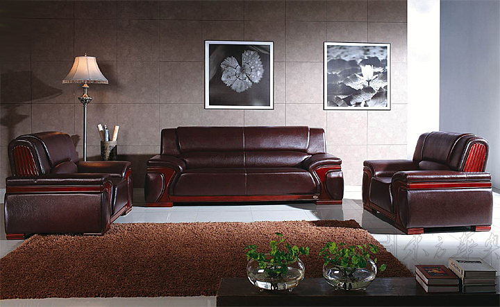 Office Sofa|Traditional Leather Sofa|Office Furniture|Traditional Leather Sofa|真皮沙发 CG-CTZPSF-01