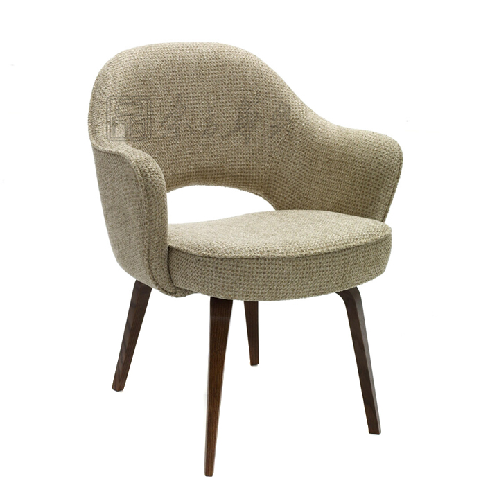 Modern Chair|Fabric Leisure Chair|Office Furniture|Leisure Chair|有扶手休闲椅,设计师椅,布面休闲椅 CG-Saarinen-Arm-Chair