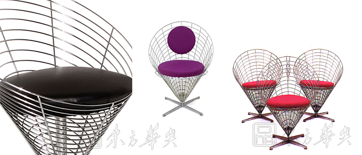 现代经典休闲椅|钢丝休闲椅|办公家具|锥形椅|心形椅,锥形椅,钢丝椅,网椅